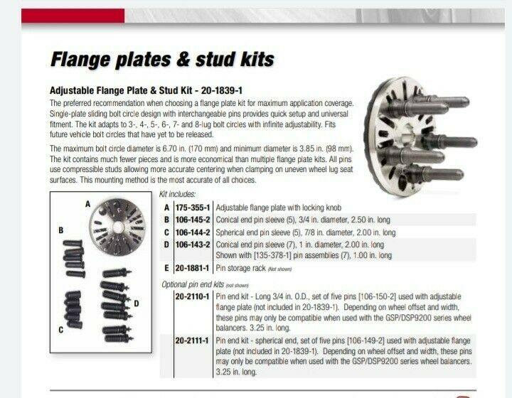 Hunter Engineering Wheel r Adjustable FlanPlate 40mm