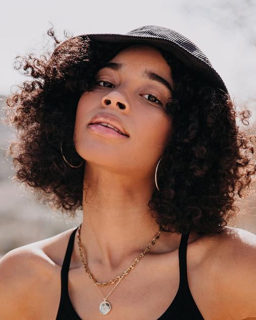 Corduroy Bucket Hat - Black - FINAL SALE