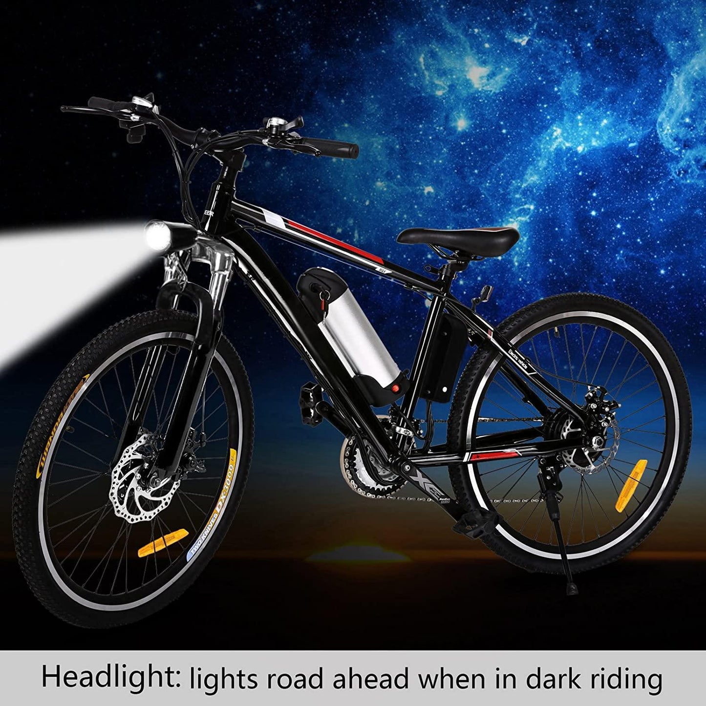 Electric Bike 26'' Electric Bicycle 21 Speed 36V Mountain E-Bike 8A Lithium Battery Electric Bicycle for Adult