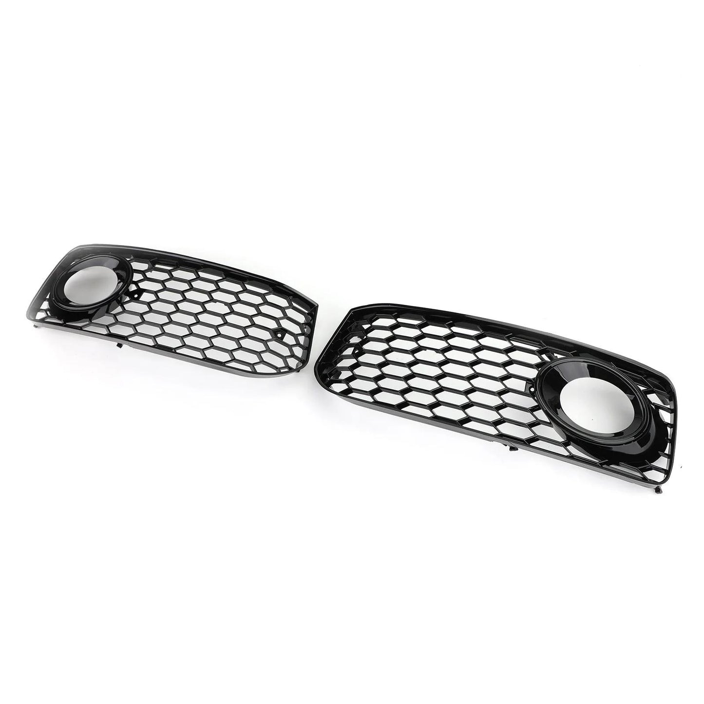 2x Fog Light Grill Grille Black Trim For Audi A5 S-Line S5 B8 RS5 2008-2012 Generic