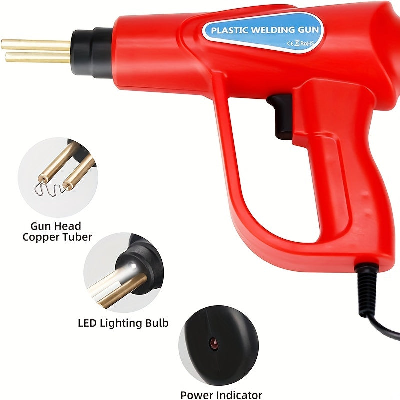 70W Hot Stapler Plastic Welding Machine Plastic Bumper Soldering Iron GaraTools Car Bumpers Repair Kits PVC Welder Gun