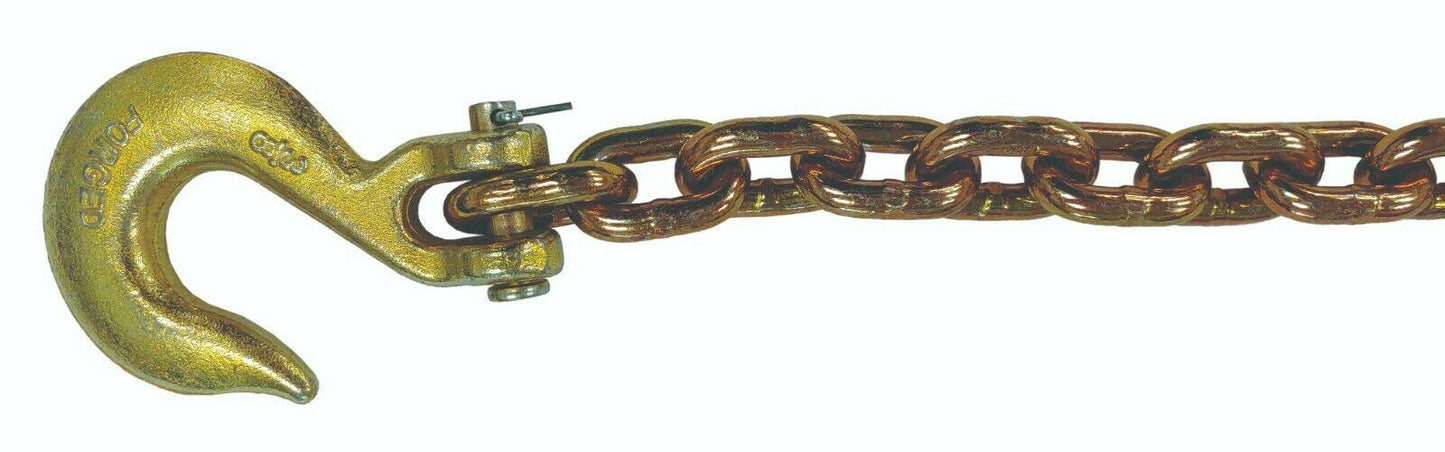 Champ 12 ft 3/8" Frame Straightening Machine Chain with Clevis Slip Hook 1023