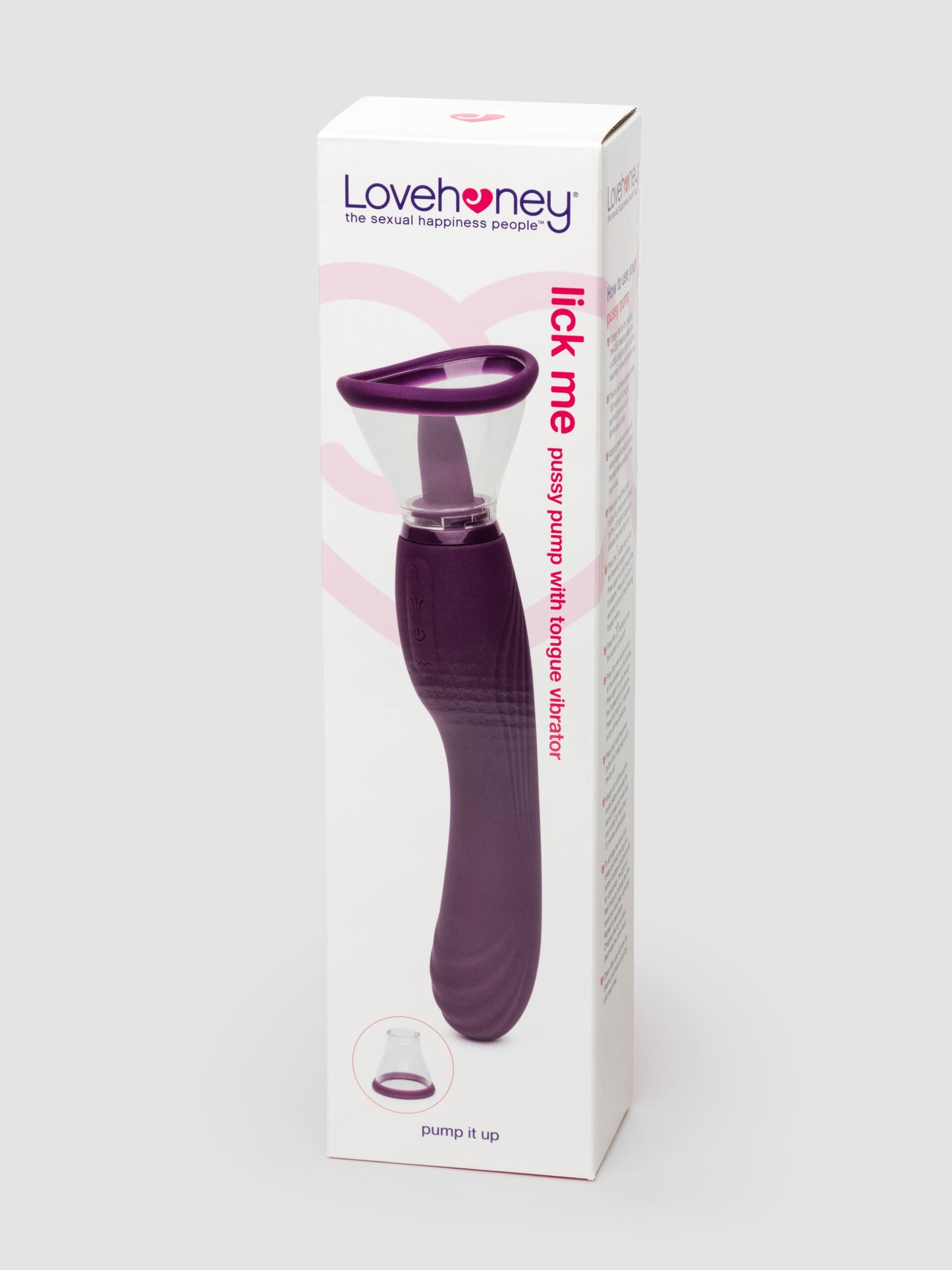 Lovehoney Lick Me Vibrating Pussy Pump and Tongue Vibrator, Purple