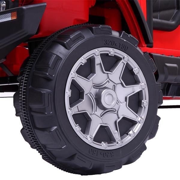 Ride on Car, Battery Powered Ride on Truck w/ Parental Remote Control & Manual Modes, Music, Horn, Lights, Volume Control Functions, Kids Electric Vehicle for 3-5 Years Old Boy Girls, Black, W4486