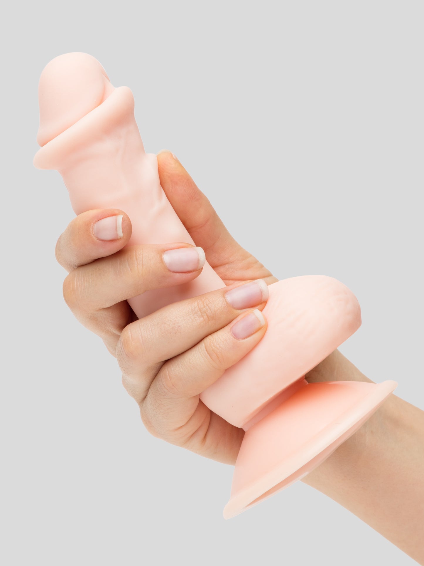 Lifelike Lover Classic Dual-Density Dildo with Moving Foreskin 6 Inch, Flesh Pink