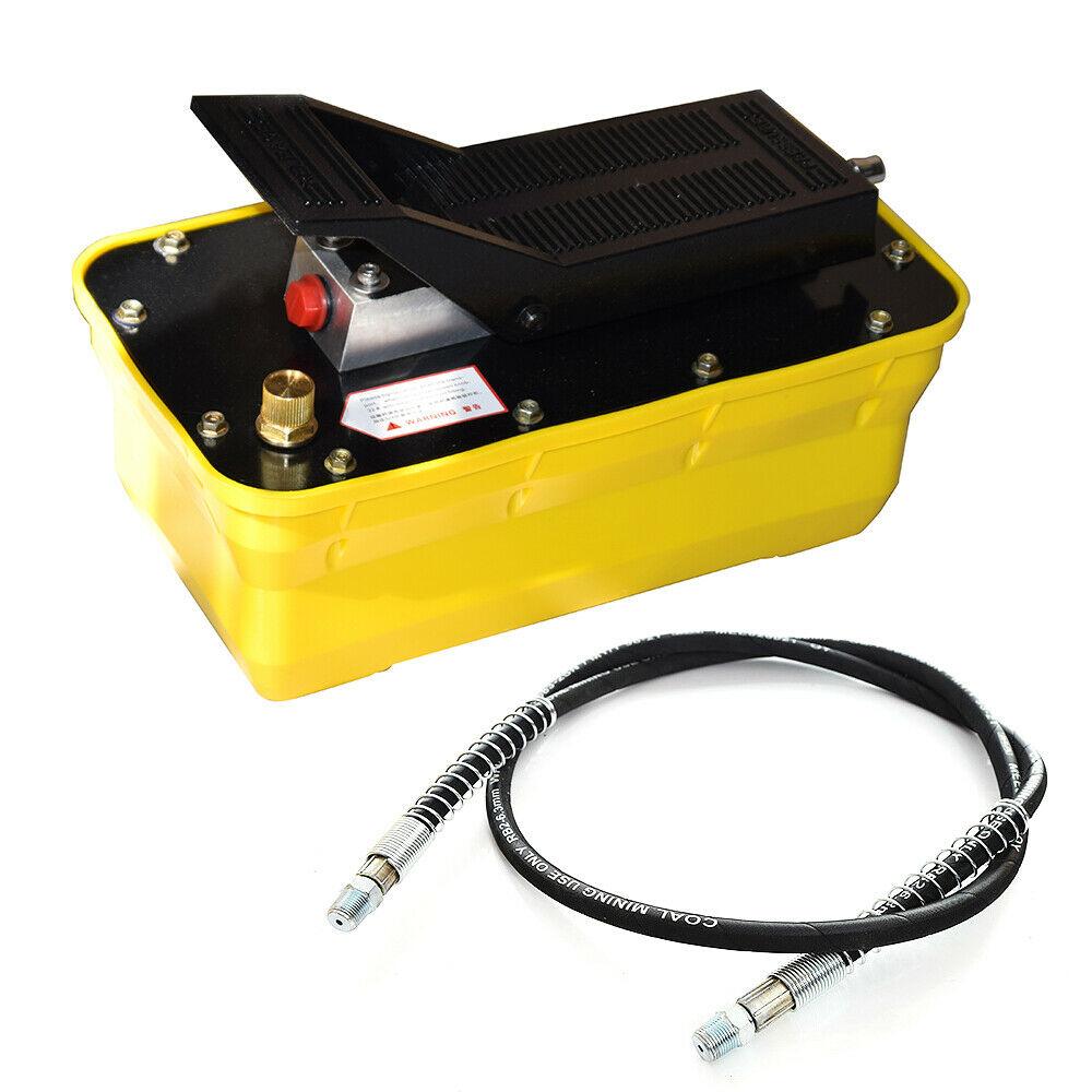 3 Pedal Air Hydraulic Foot Pedal Pump+10000PSI Auto Body Frame Machines+Air Hose
