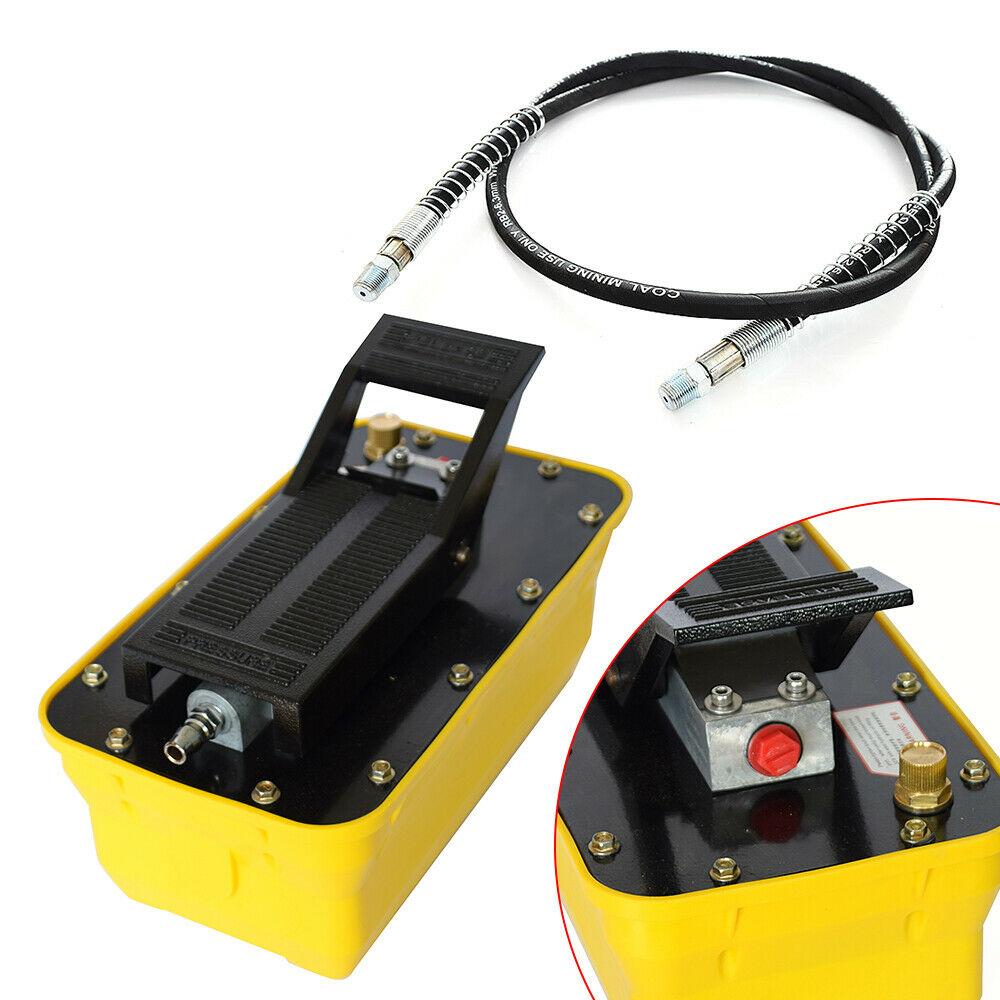 3 Pedal Air Hydraulic Foot Pedal Pump+10000PSI Auto Body Frame Machines+Air Hose
