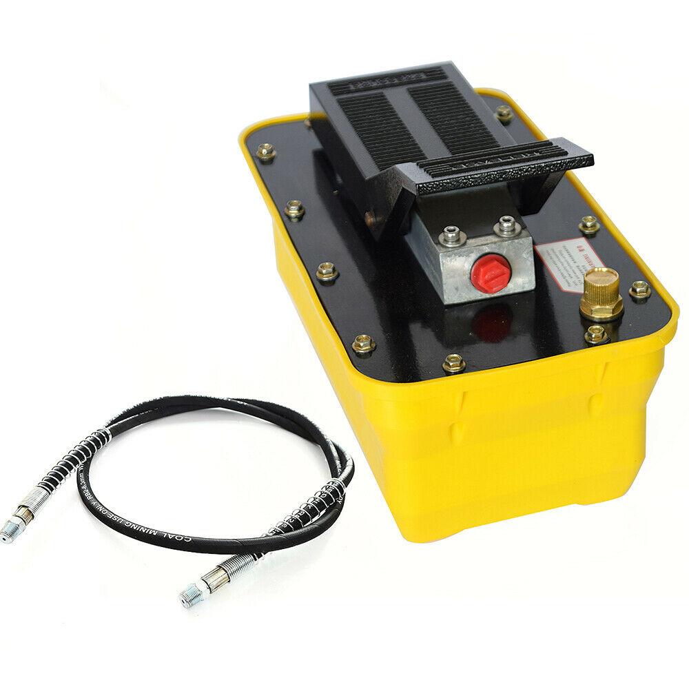 3 Pedal Air Hydraulic Foot Pedal Pump+10000PSI Auto Body Frame Machines+Air Hose