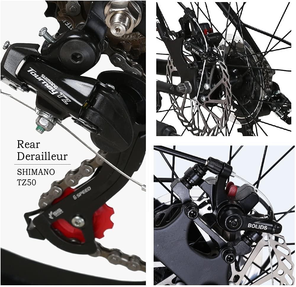 Eurobike Mountain Bikes X1 21 Speed Dual Disc Brake 27.5 Inches 3 Spoke Wheels Bicycle BlackRed