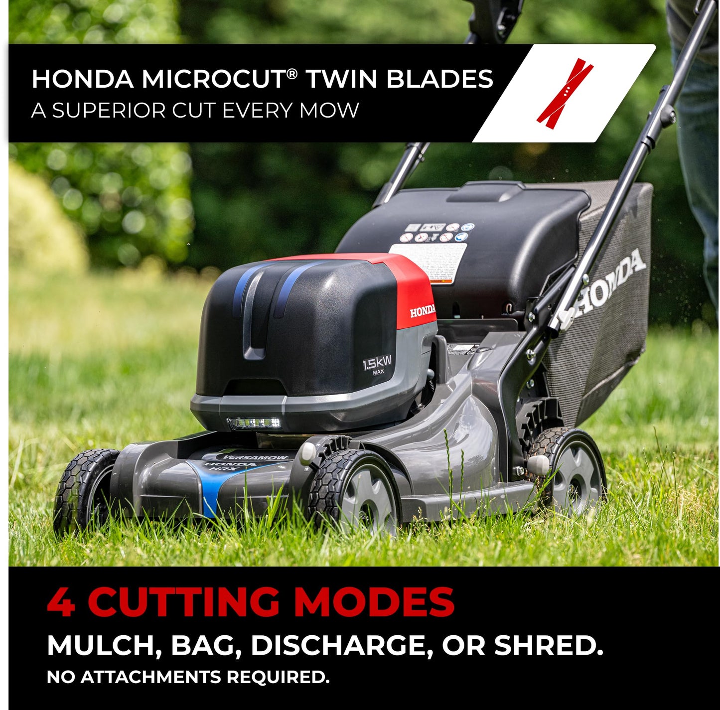 HRX-BE 21-Inch Walk Behind 12 AH Battery Powered Lawn Mower with 2 Battery Bays, Variable Speed Self Propelled Lawn Mower with 2.2 Bushel Capacity, Easy-Off Grass Bag (HRX217YXBEXA6)