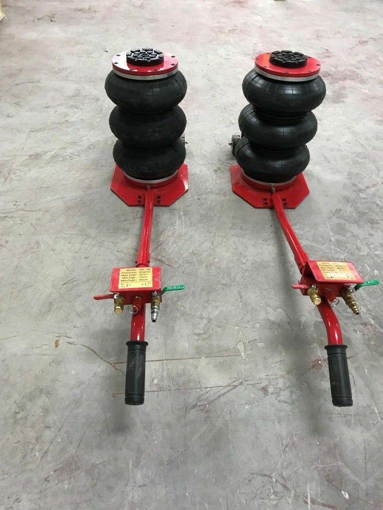 Auto shop Tire Shop 2 pcs Triple Bag Go Air Jacks 6600 LBS  Lift Heavy Jack