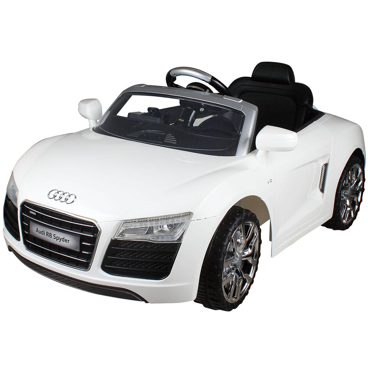 White Audi Kids 12V Electric Ride On Car With MP3 RC Remote Control Car