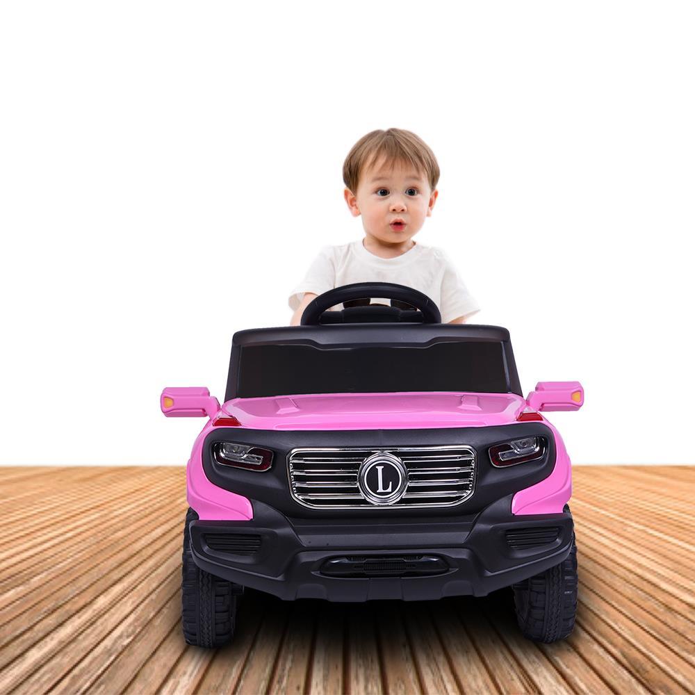 Ktaxon Kids Ride On Car 6V Battery Powered w/ LED Lights, 3 Speed, Remote Control