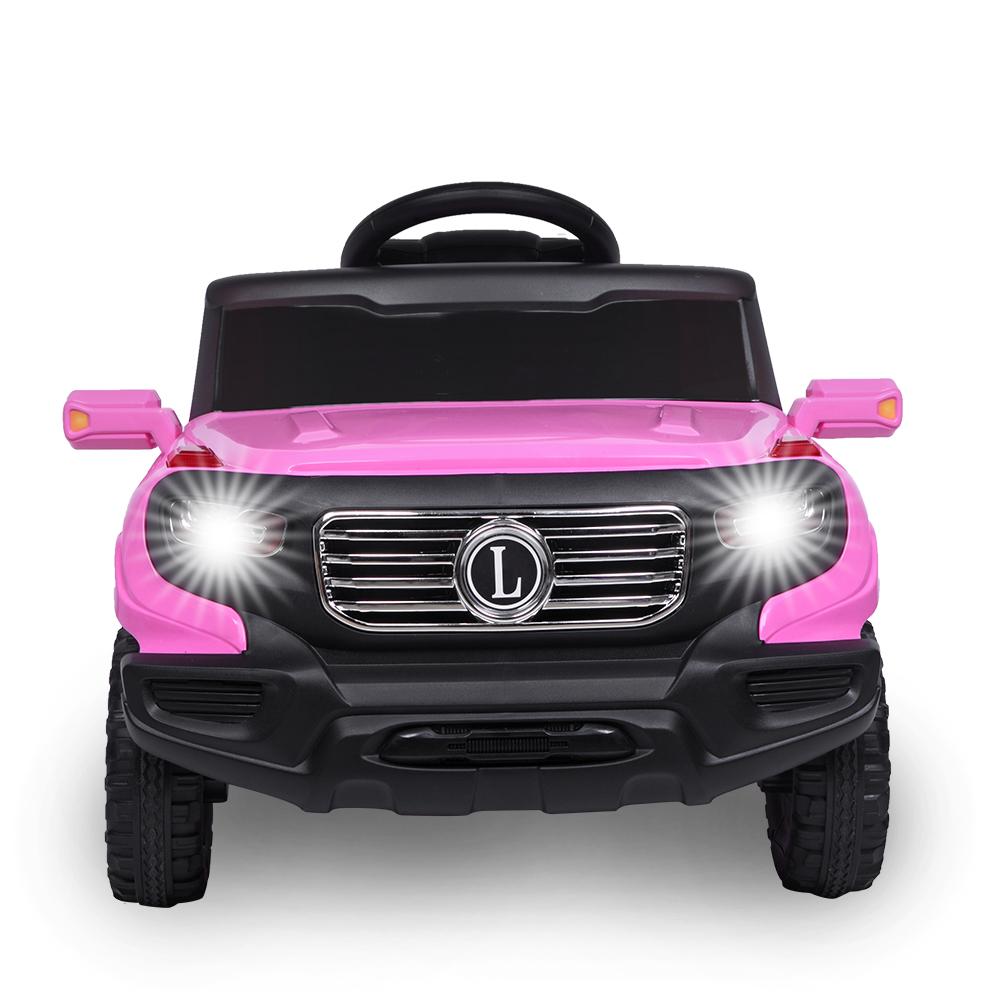 Ktaxon Kids Ride On Car 6V Battery Powered w/ LED Lights, 3 Speed, Remote Control