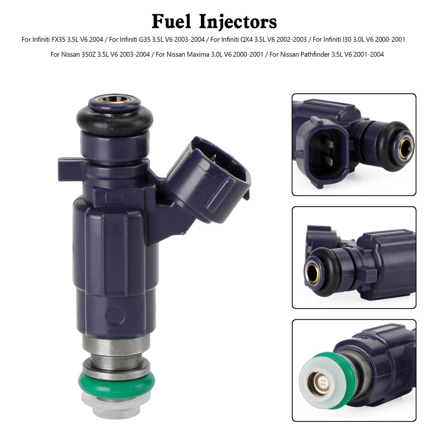 2000-2001 Infiniti I30 3.0L V6 Fuel Injector FBJC100 84212240 Generic