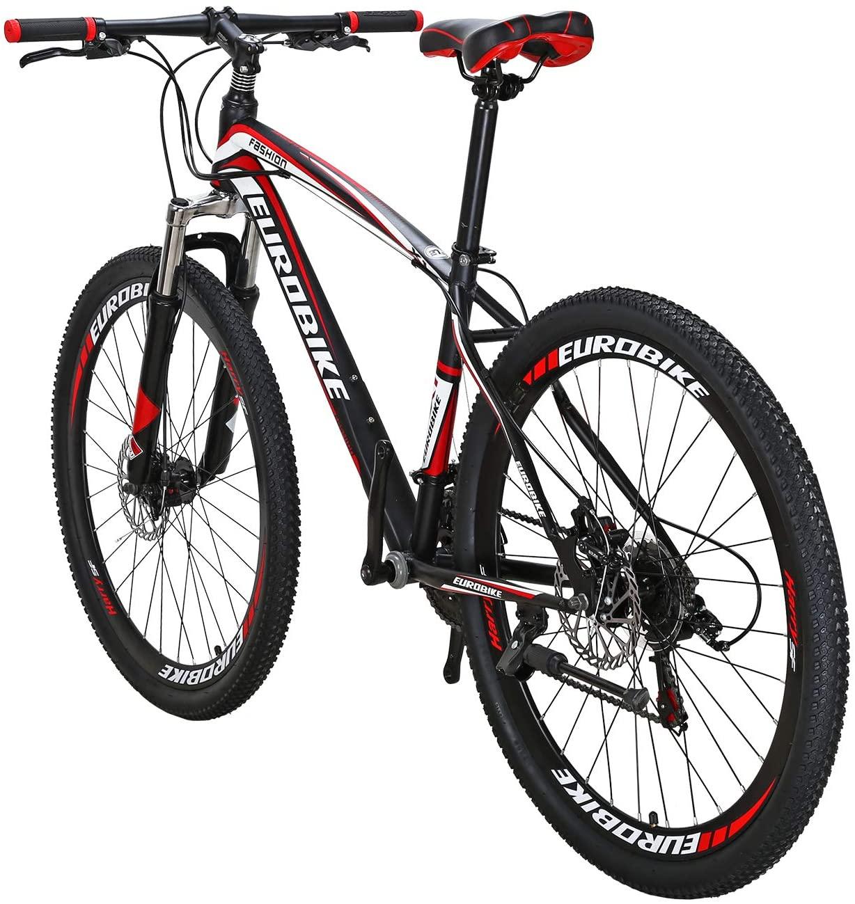 YH-X1 Mountain Bike 21 Speed 27.5 Inch Wheels Dual Disc Brakes for Mens Front Suspension Bicycle