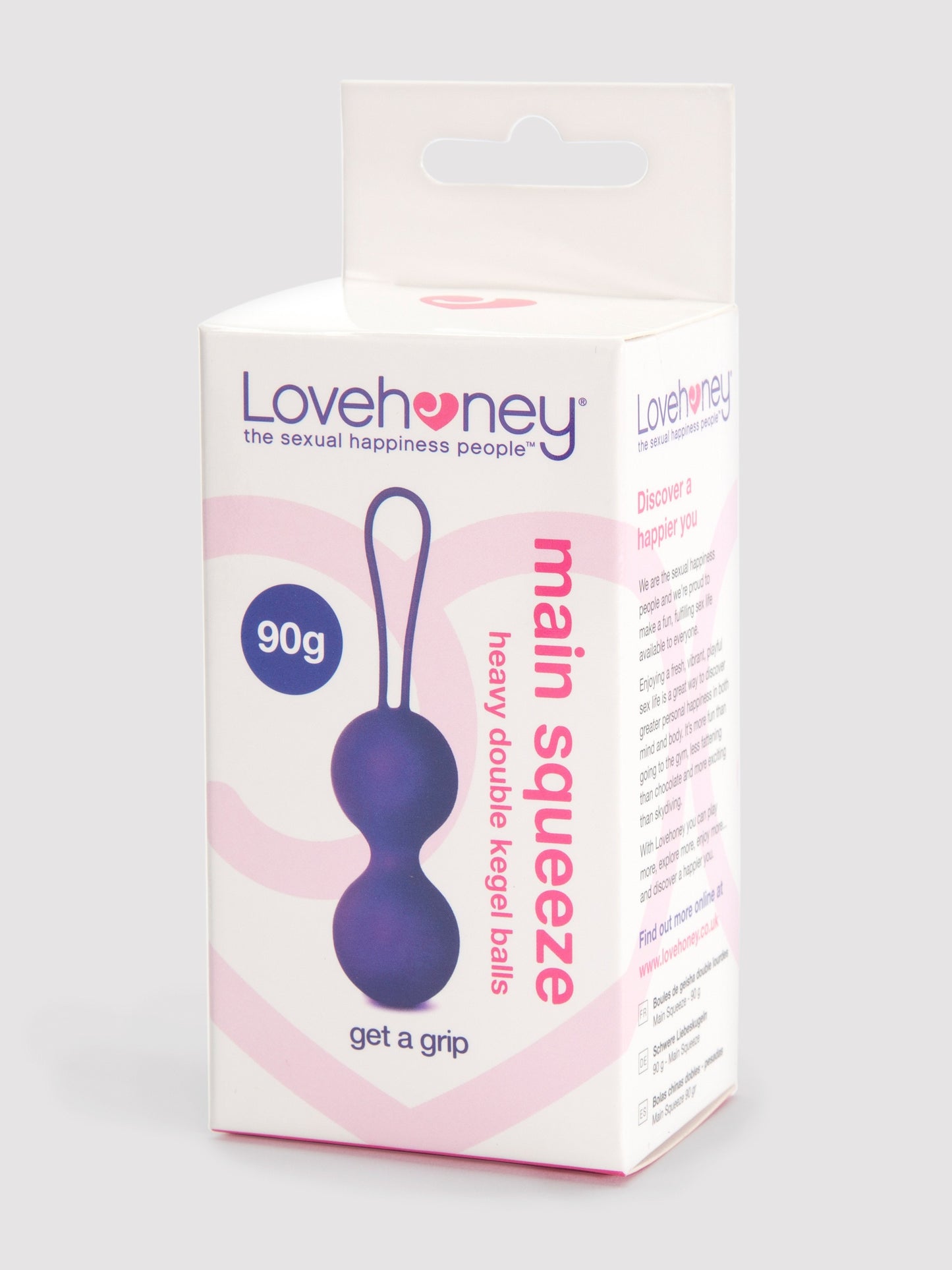 Lovehoney Main Squeeze Heavy Double Kegel Balls 3.2oz, Purple