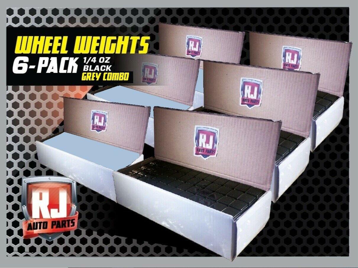 27 LBS BLACK WHEEL WEIGHTS-1/4 OZ -27 LBS GREY- 1/4 OZ. STICK-ON ADHESIVE TAPE
