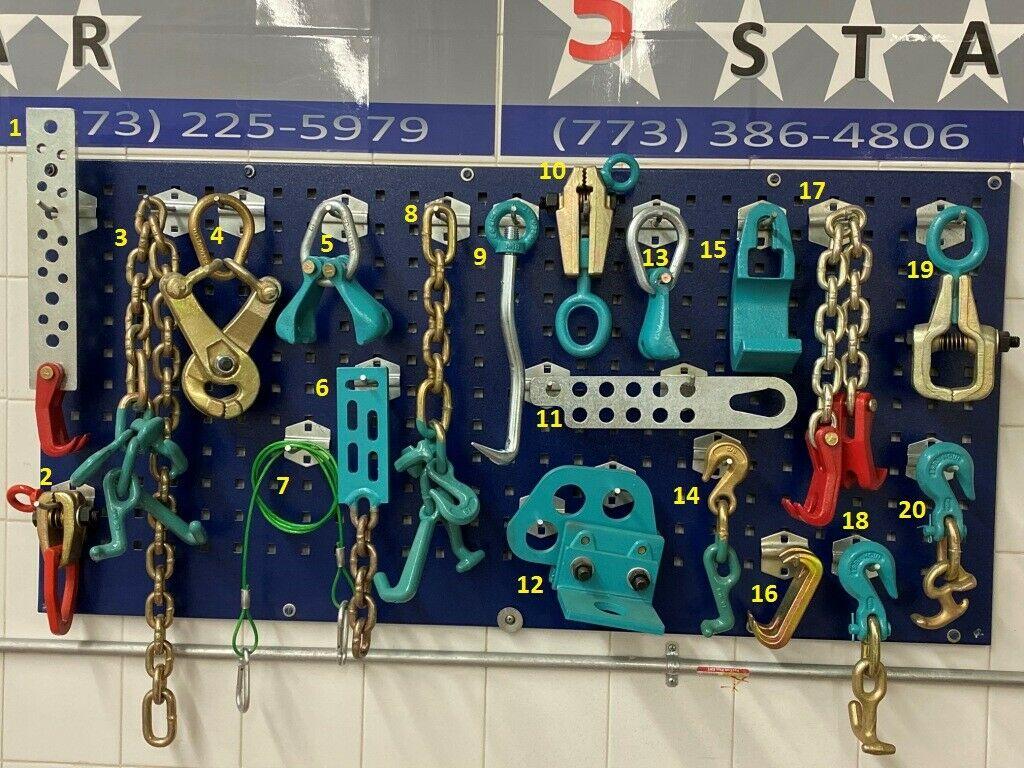 SET#26 - 20 PIECE AUTO BODY FRAME MACHINE HEAVY DUTY 20 PIECE TOOL AND CLAMP