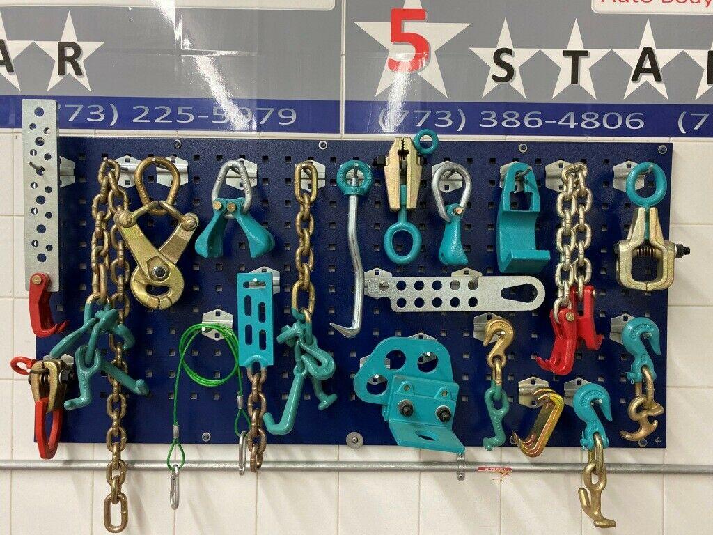 SET#26 - 20 PIECE AUTO BODY FRAME MACHINE HEAVY DUTY 20 PIECE TOOL AND CLAMP