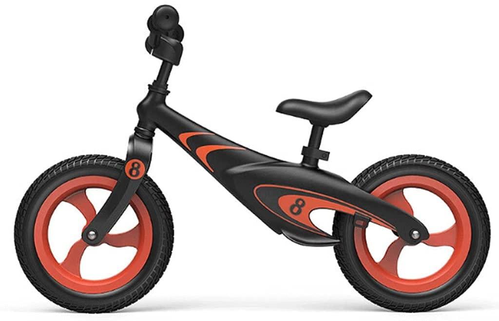 JLFSDB Kids Bike BMX Bike for Kids Boys Girls Bicycle 12 inch Childrens  Bike Magnesium Alloy No Pedal Toddler Bike for 2-8 Years Old Boys and Girls (Color : Black)