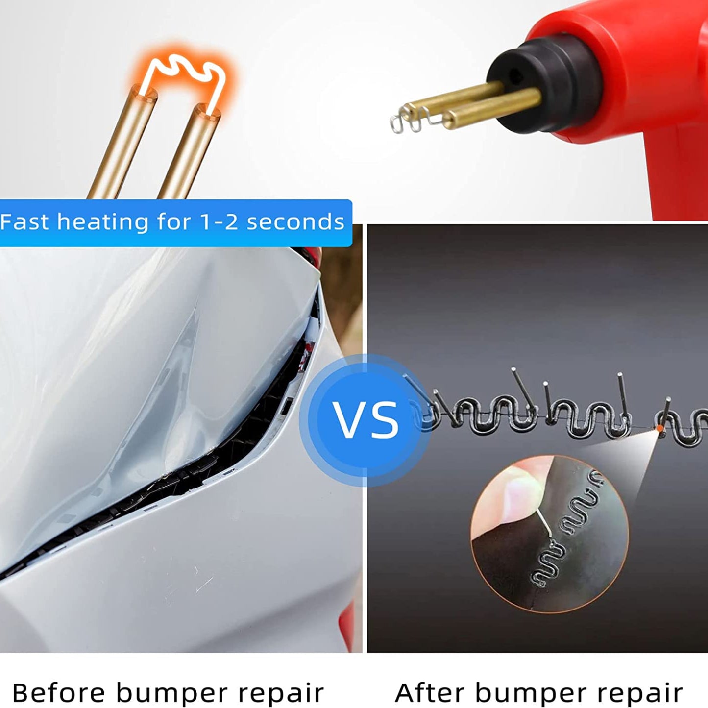 70W Hot Stapler Plastic Welding Machine Plastic Bumper Soldering Iron GaraTools Car Bumpers Repair Kits PVC Welder Gun
