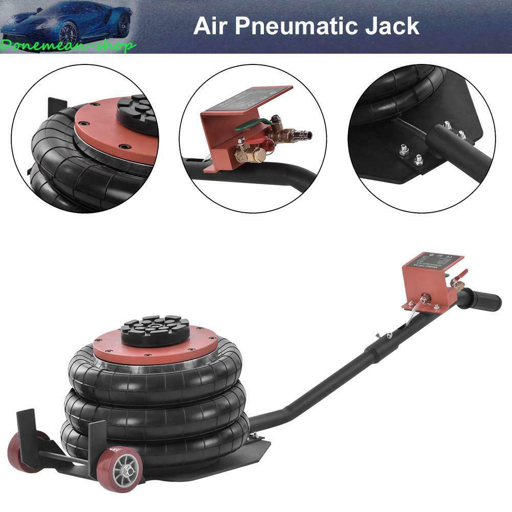 6600lbs/ 3 Ton Triple Bag Air Jack Pneumatic Air Bag Auto Repair Lifting Tool