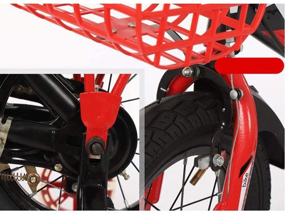 JLFSDB Kids Bike BMX Bike for Kids Boys Girls Bicycle Kids Bike with Hand Brake and Basket for 3-11 Years Girls, 12 14 16 18 Inch Youth Bike with Training Wheels and Fenders, Children Bicycle