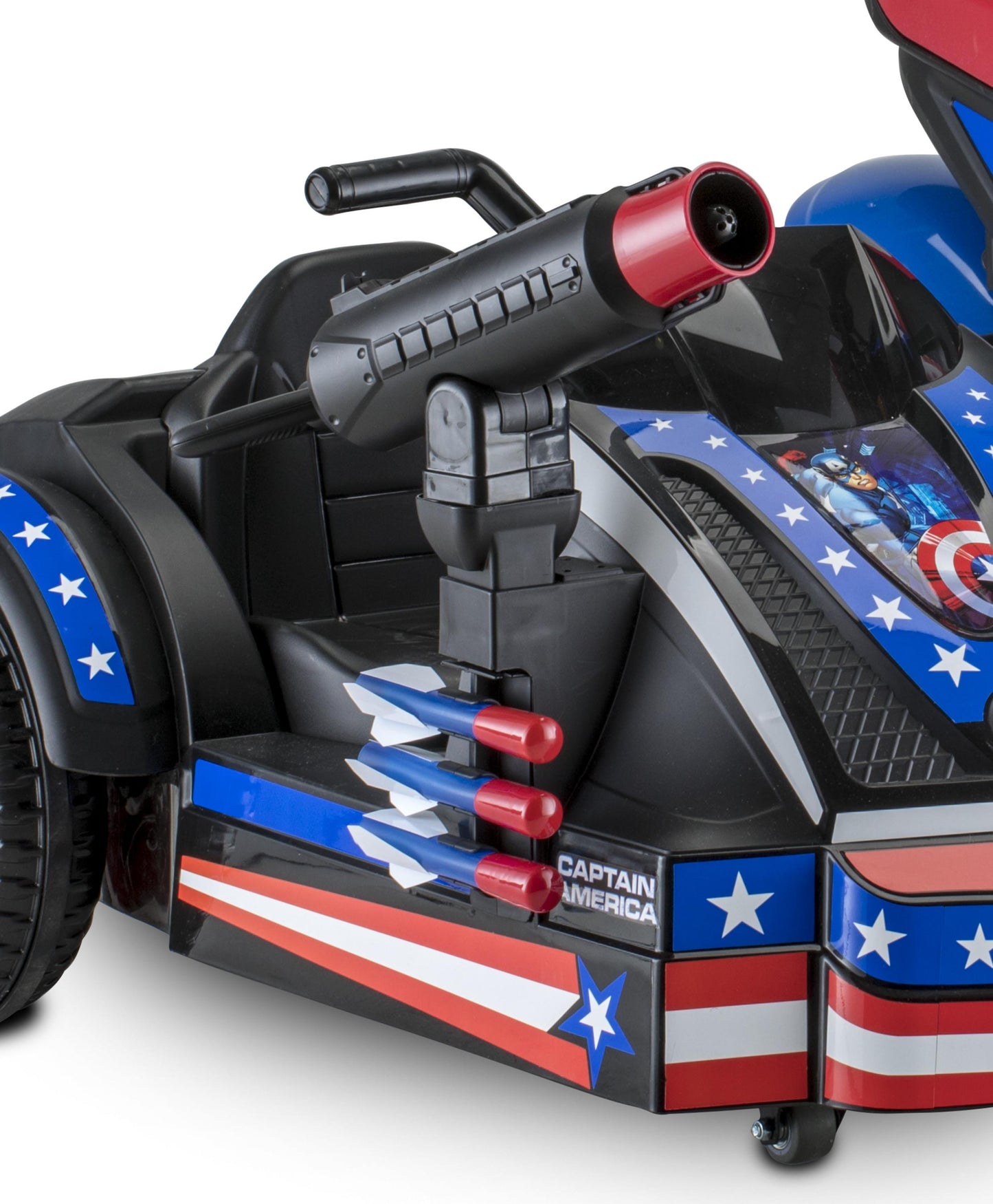 Marvel's Captain America Motorcycle with Sir Ride-On Toy by Kid Trax