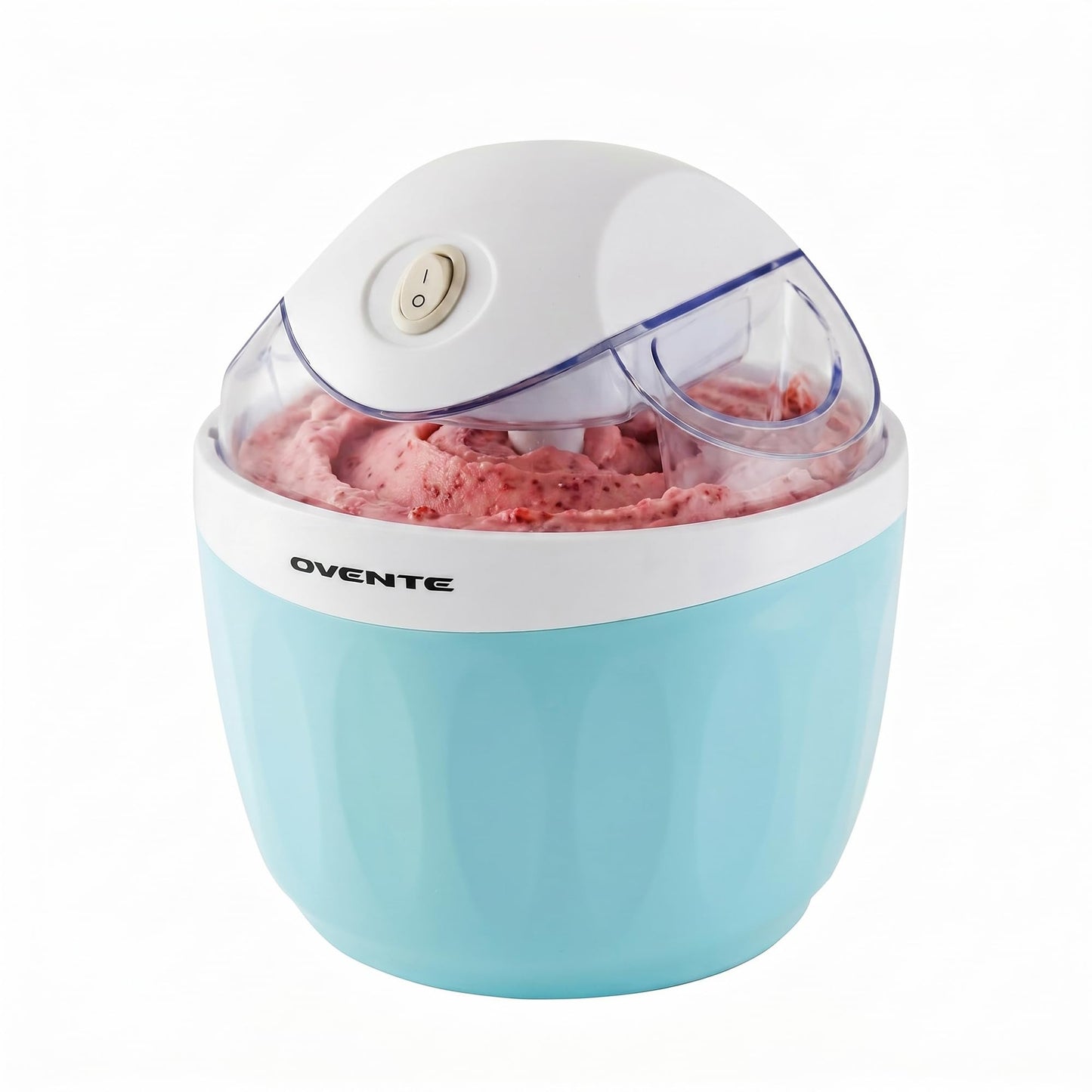 Electric Ice Cream Maker with Easy-Lock Lid, 1QT Freezer Bowl for Healthy & Homemade Frozen Yogurt, Sorbet and Gelato, Mini Kitchen Appliance Ideal for Summer Desserts for Kids, Blue ICM110BL