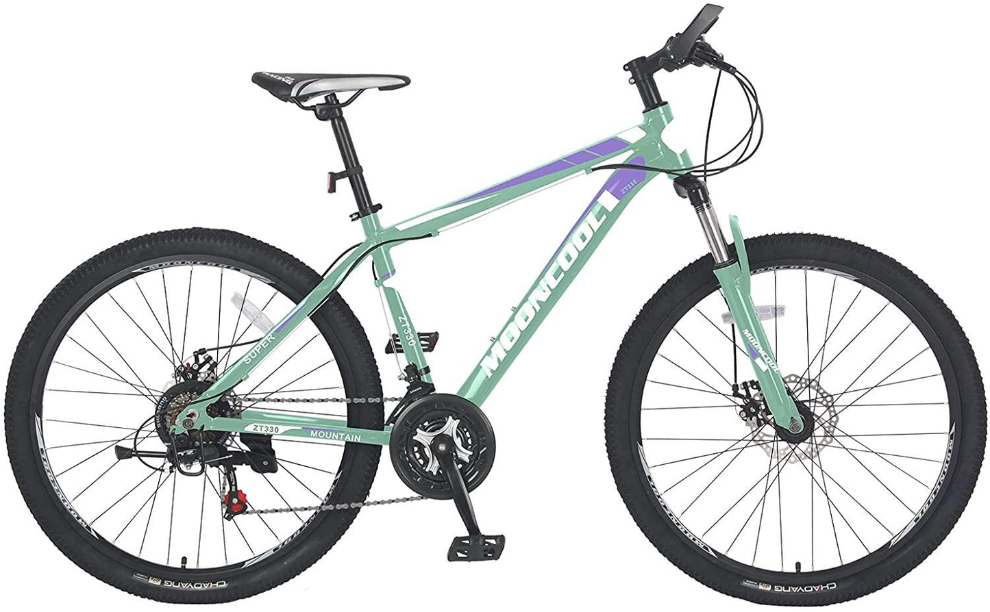 MOONCOOL Mountain Bikes Adults MTB Bike, Disc Brakes Mountain Bicycles, 7-21 Speeds Options, Aluminum and Steel Frame Options, 24-26 Inches Wheels Outroad Bikes for Mens Womens