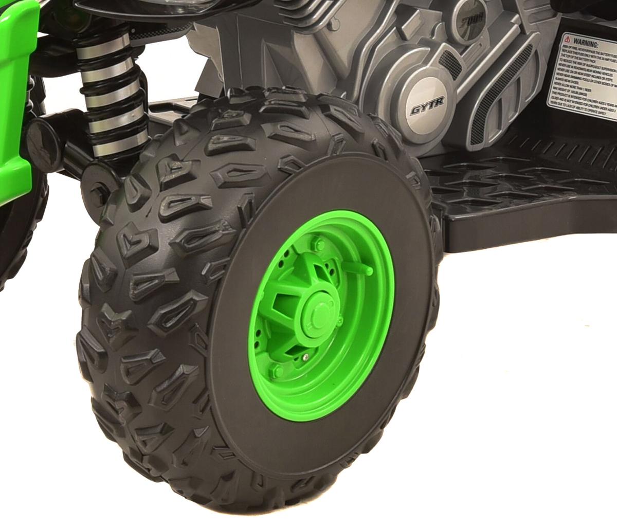12 Volt Yamaha Raptor Battery Powered Ride-on Black/Green - Custom Graphic !