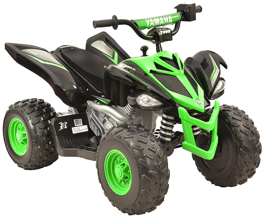 12 Volt Yamaha Raptor Battery Powered Ride-on Black/Green - Custom Graphic !