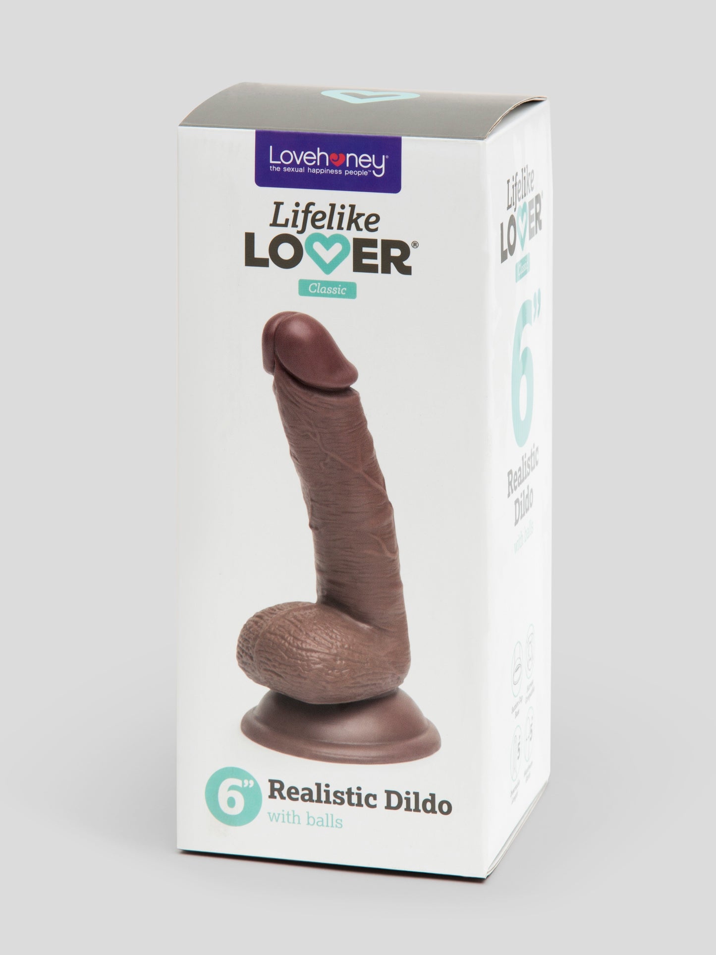 Lifelike Lover Classic Realistic Dildo 6 Inch, Flesh Brown | Flesh Brown