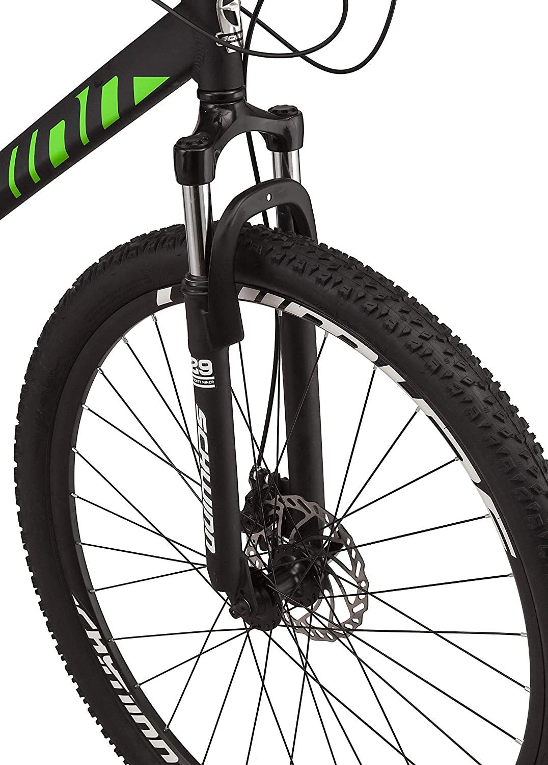 Schwinn High Timber ALX Youth/Adult Mountain Bike, Aluminum Frame and Disc Brakes, 29-Inch Wheels, 21-Speed, Black