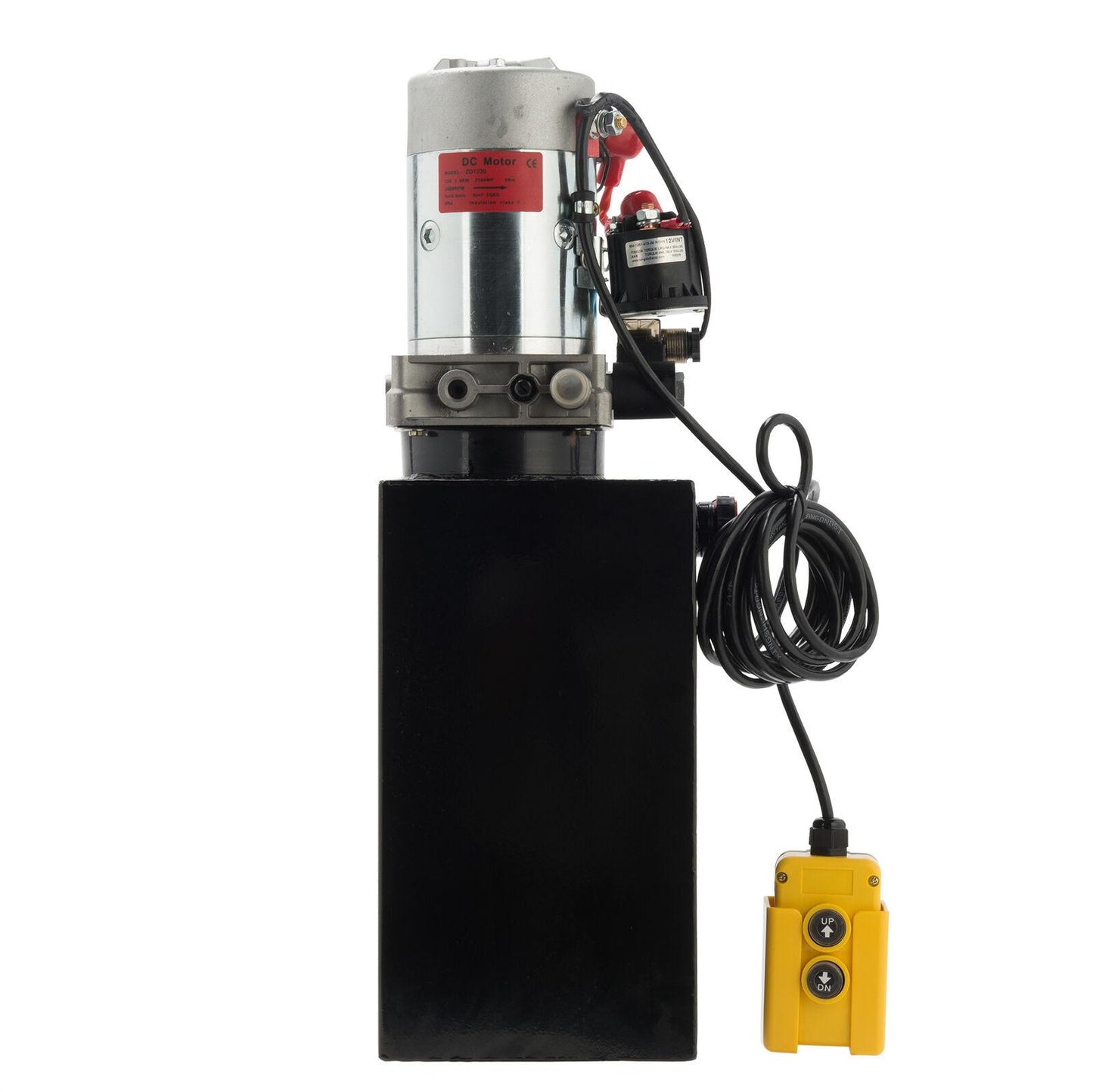 10 Quart Single Acting Hydraulic Pump Dump Trailer Power Unit Dump Truck DC 12V