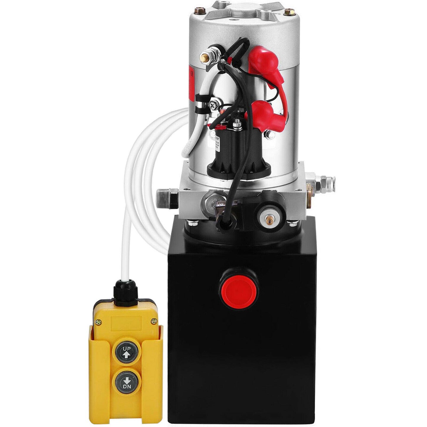12 Volt Hydraulic Pump for Dump Trailer - 4 Quart Poly - Single Acting