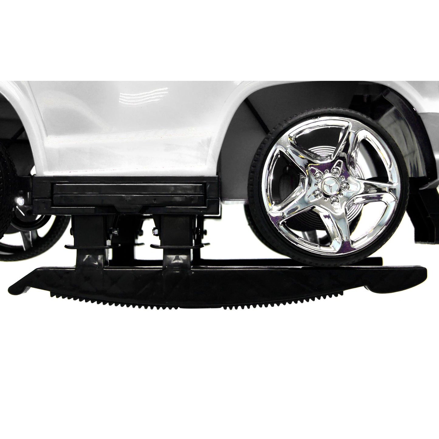 Ride On Cars Baby Mercedes Push Car Stroller w/ LED Lights, White (2 Pack)