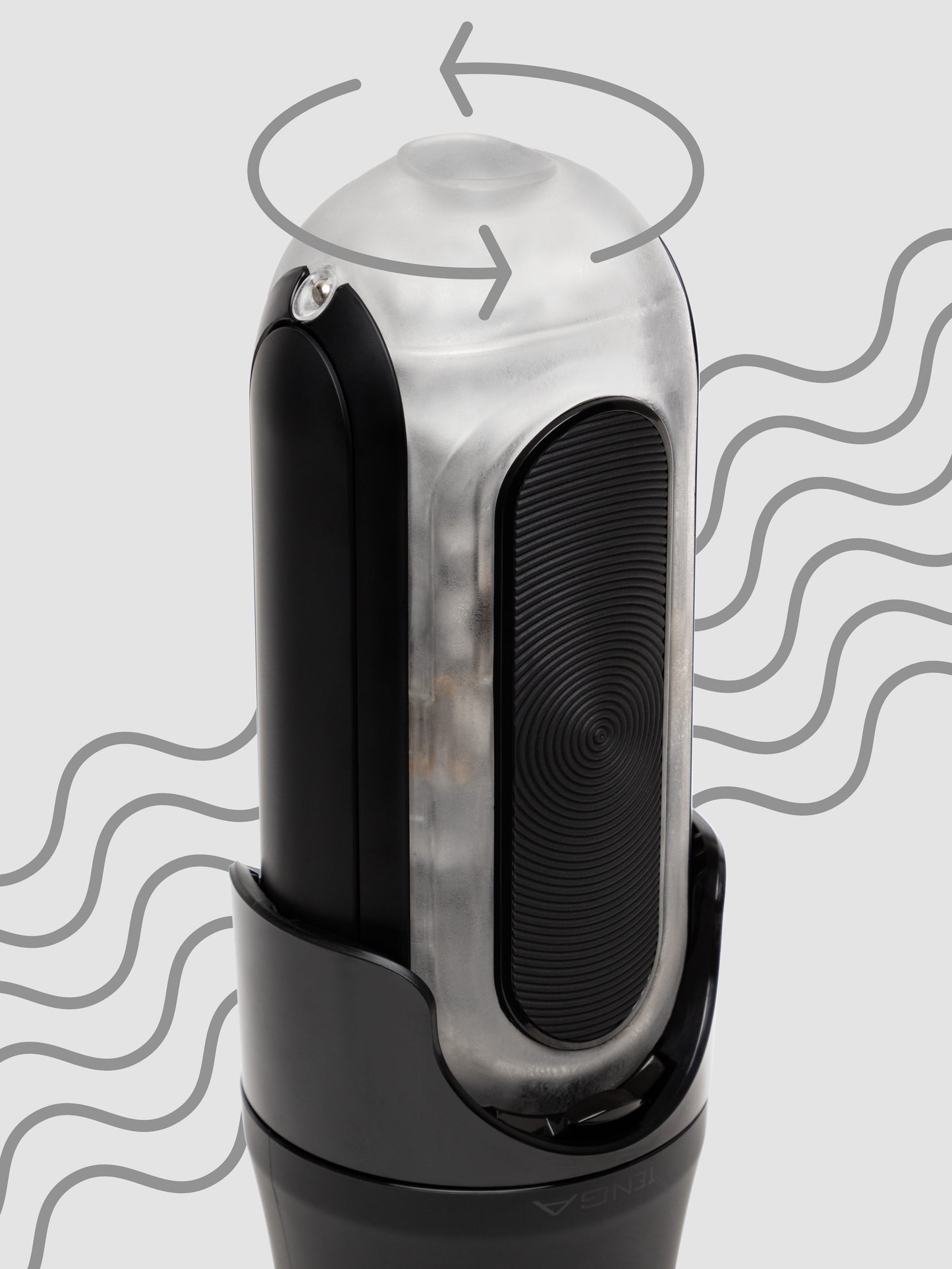 TENGA Flip Zero EVR Vibrotation Rechargeable Vibrating Male Masturbator, Black