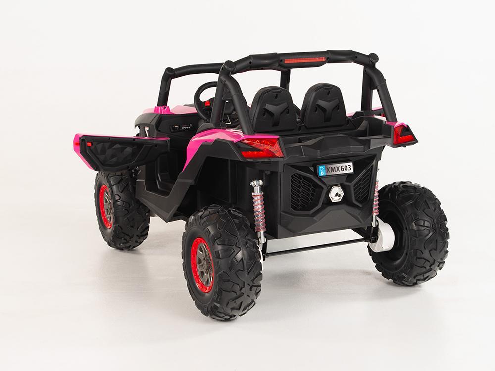 KIDS VIP 2 Seater Sport Edition 4X4 12V By / UTV Style Kids Electric Ride On Car with Leather Seat, Rubber Wheels, Music, Bluetooth, RC