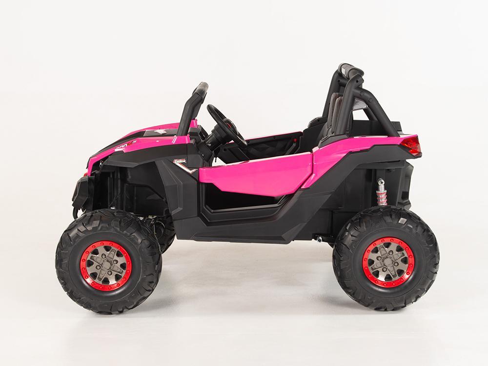 KIDS VIP 2 Seater Sport Edition 4X4 12V By / UTV Style Kids Electric Ride On Car with Leather Seat, Rubber Wheels, Music, Bluetooth, RC