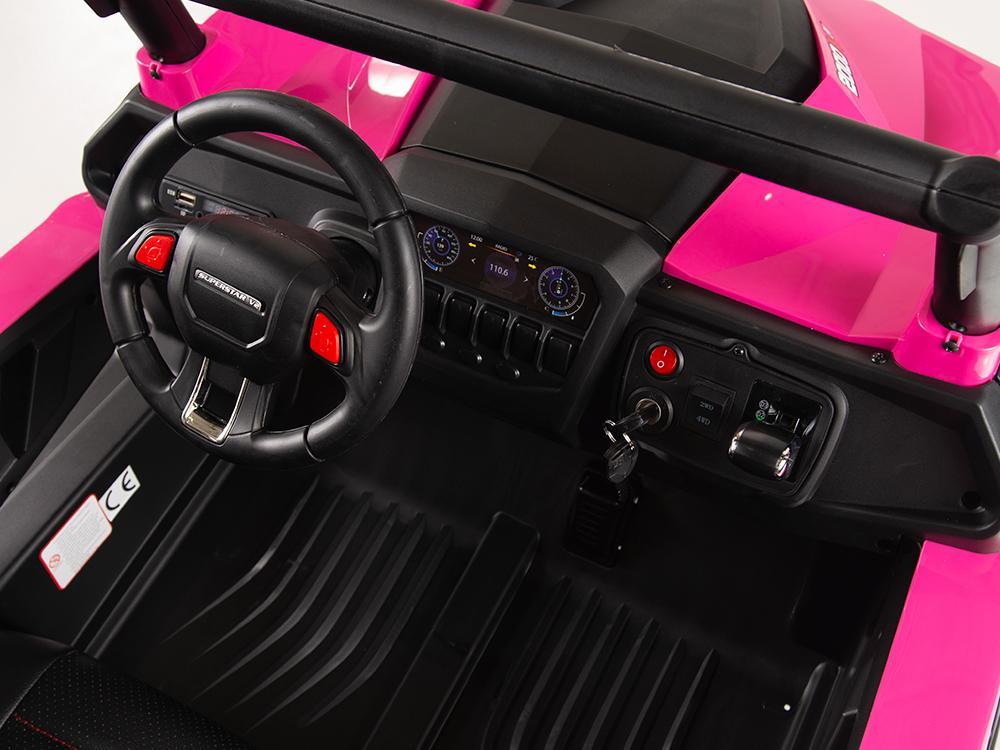 KIDS VIP 2 Seater Sport Edition 4X4 12V By / UTV Style Kids Electric Ride On Car with Leather Seat, Rubber Wheels, Music, Bluetooth, RC