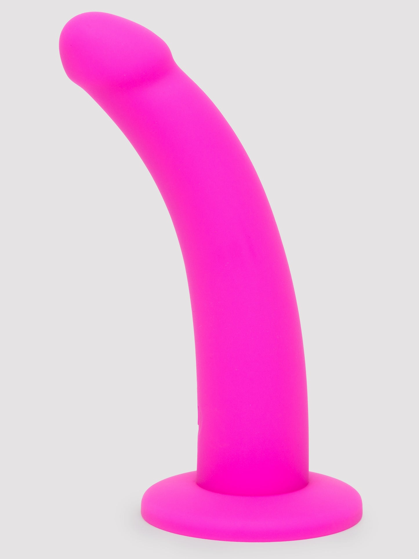 Lovehoney Curved Silicone Suction Cup Dildo 6 Inch, Pink