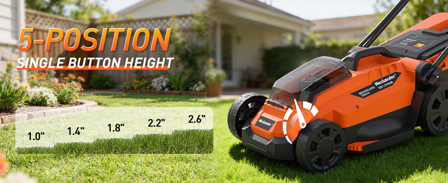 20V 13 Inch Electric Lawn Mower and 12 Inch Cordless Weed Wacker and 600CFM Cordless Leaf Blower Combo, Cordless Lawn Mower Set with 2 x 4.0Ah &amp; 2 x 3.0Ah Batteries and Dual Chargers