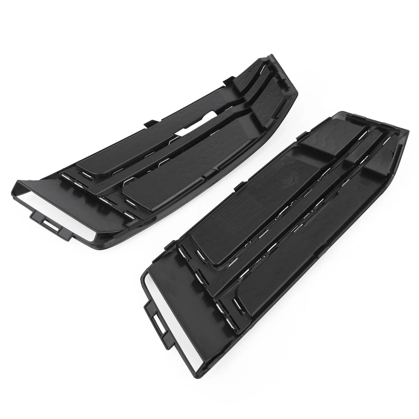 Black Front Fog Light Cover fit AUDI A4 B9 S-LINE 2016-2023 Bumper Grille Generic