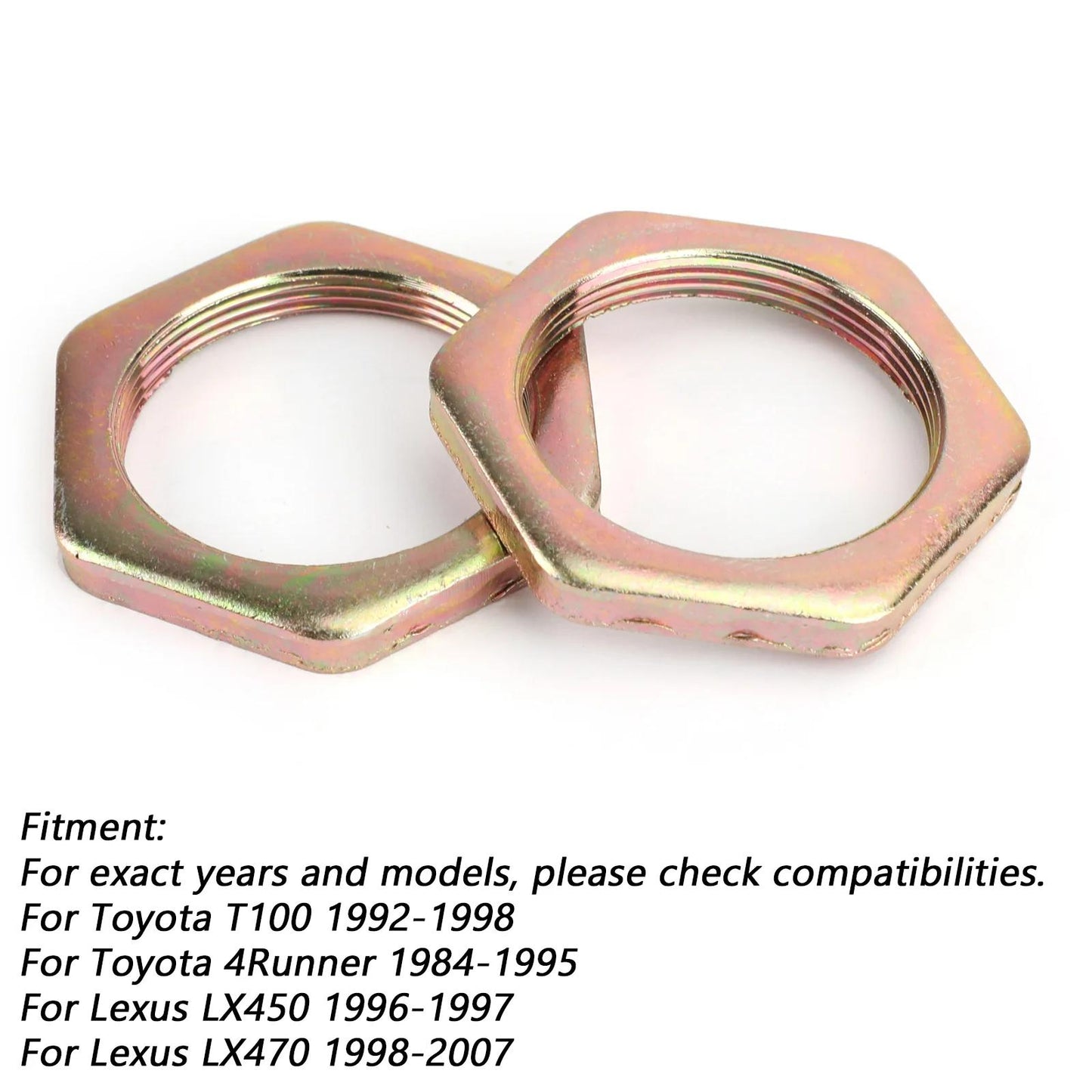 Front Axle Hub Spindle Lock Nut Washer Kit 43521-60011 For Toyota Jeep Hiluxs Generic