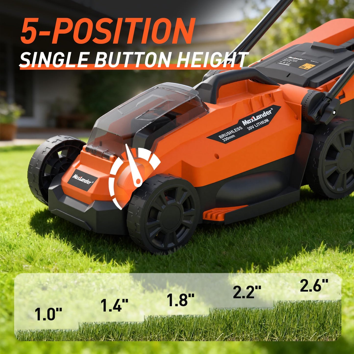 20V 13 Inch Electric Lawn Mower and 12 Inch Cordless Weed Wacker and 600CFM Cordless Leaf Blower Combo, Cordless Lawn Mower Set with 2 x 4.0Ah &amp; 2 x 3.0Ah Batteries and Dual Chargers