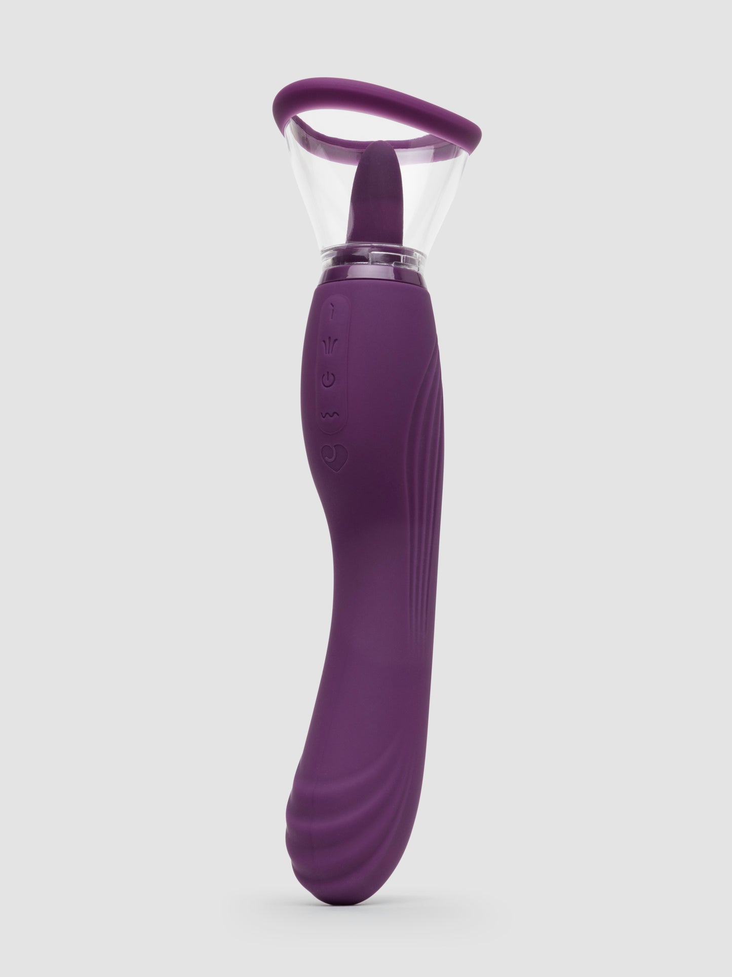 Lovehoney Lick Me Vibrating Pussy Pump and Tongue Vibrator, Purple