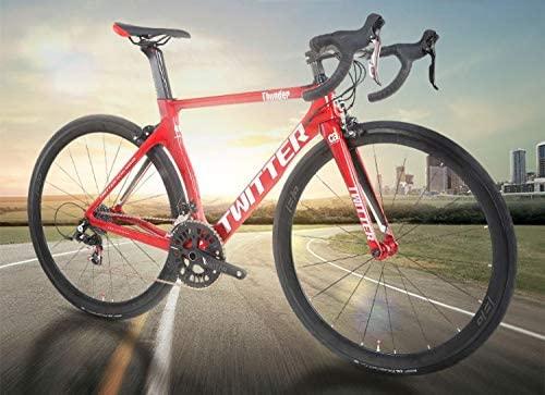 Twitter Thunder 700C 22 Speed Ultra Lightweight  Carbon Fiber Road Racing Bike Bicycle New