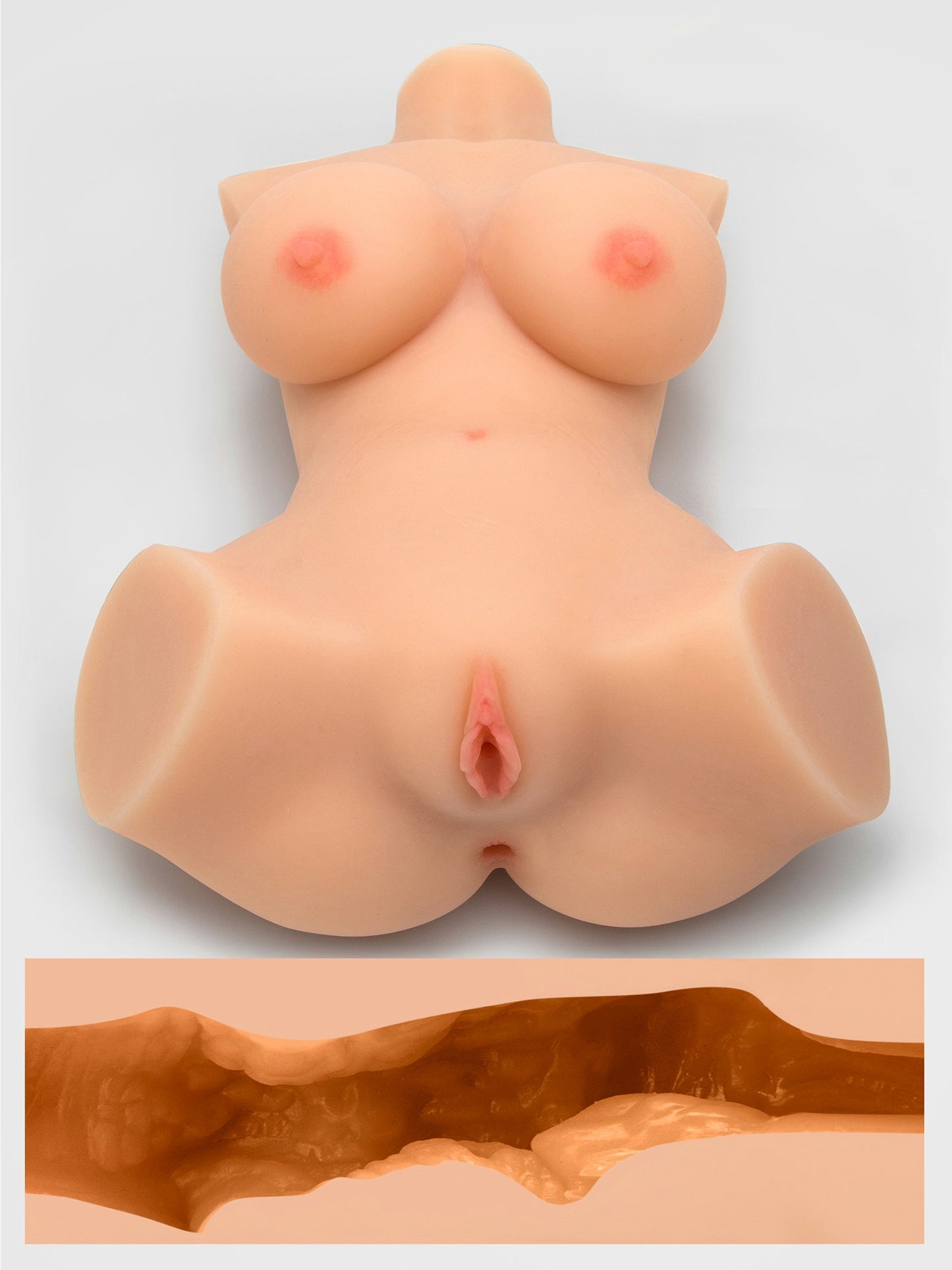 THRUST Pro Elite Alicia Realistic Vagina, Ass and Tits Masturbator 264.5oz, Flesh Pink | Flesh Pink